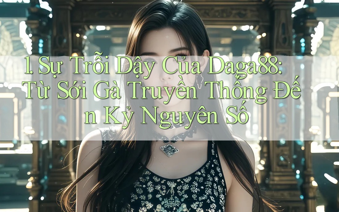 1. Sự Trỗi Dậy Của Daga88: Từ Sới Gà Truyền Thống Đến Kỷ Nguyên Số 1. Sự Trỗi Dậy Của Daga88: Từ Sới Gà Truyền Thống Đến Kỷ Nguyên Số