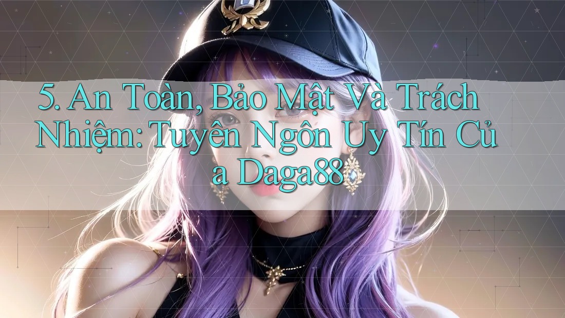 5. An Toàn, Bảo Mật Và Trách Nhiệm: Tuyên Ngôn Uy Tín Của Daga88 5. An Toàn, Bảo Mật Và Trách Nhiệm: Tuyên Ngôn Uy Tín Của Daga88