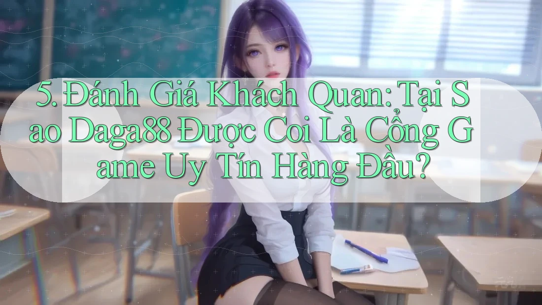 5. Đánh Giá Khách Quan: Tại Sao Daga88 Được Coi Là Cổng Game Uy Tín Hàng Đầu? 5. Đánh Giá Khách Quan: Tại Sao Daga88 Được Coi Là Cổng Game Uy Tín Hàng Đầu?