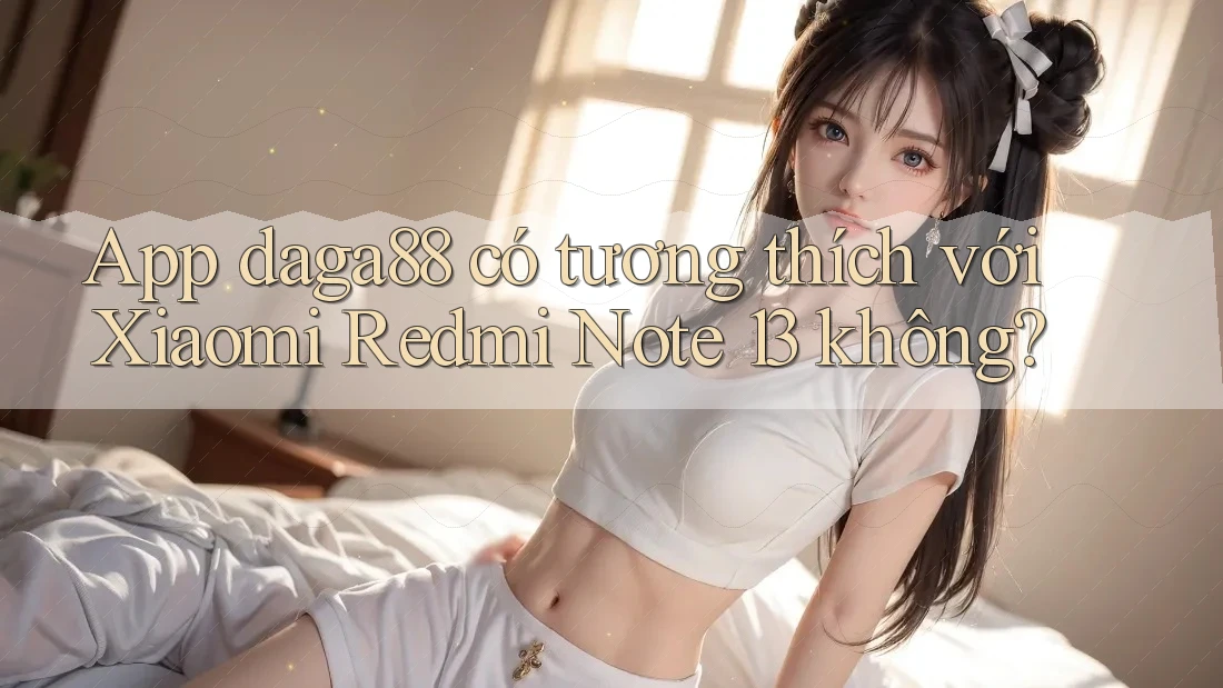 App daga88 có tương thích với Xiaomi Redmi Note 13 không? App daga88 có tương thích với Xiaomi Redmi Note 13 không?