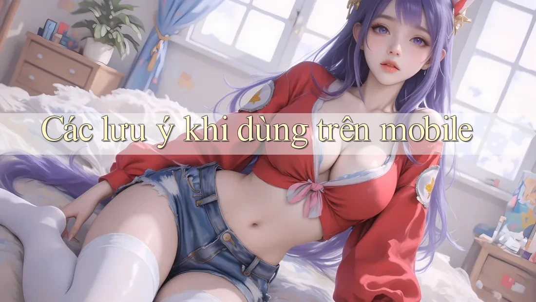 Các lưu ý khi dùng trên mobile Các lưu ý khi dùng trên mobile