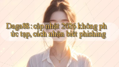 Daga88 cập nhật 2026 không phức tạp, cách nhận biết phishing