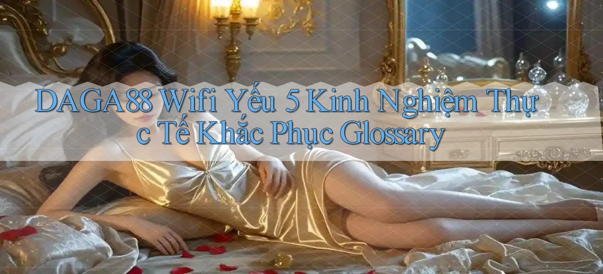 daga88 wifi yếu 5 kinh nghiệm thực tế khắc phục glossary