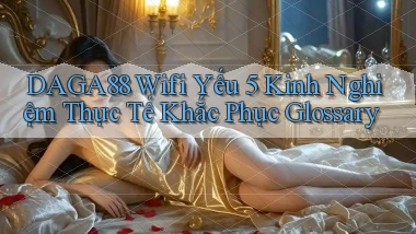 daga88 wifi yếu 5 kinh nghiệm thực tế khắc phục glossary
