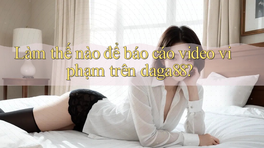 Làm thế nào để báo cáo video vi phạm trên daga88?