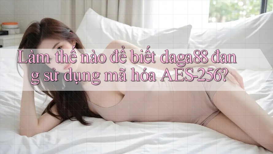 Làm thế nào để biết daga88 đang sử dụng mã hóa AES-256? Làm thế nào để biết daga88 đang sử dụng mã hóa AES-256?