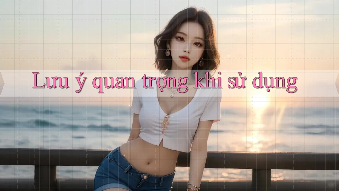 Lưu ý quan trọng khi sử dụng Lưu ý quan trọng khi sử dụng