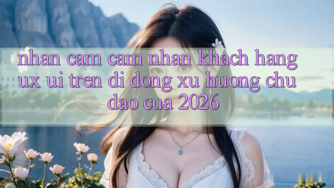 Nhận cảm cảm nhận Khách hàng (UX/UI) Trên Di Động: Xu Hướng Chủ Đạo Của 2026 Nhận cảm cảm nhận Khách hàng (UX/UI) Trên Di Động: Xu Hướng Chủ Đạo Của 2026