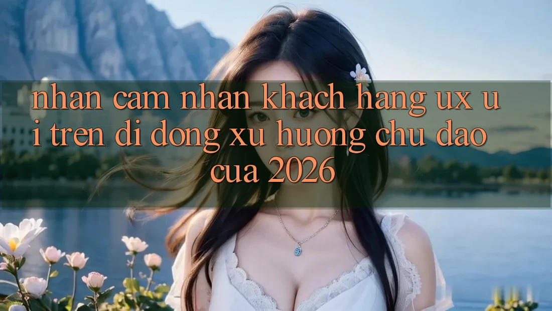 Nhận cảm nhận Khách hàng (UX/UI) Trên Di Động: Xu Hướng Chủ Đạo Của 2026 Nhận cảm nhận Khách hàng (UX/UI) Trên Di Động: Xu Hướng Chủ Đạo Của 2026