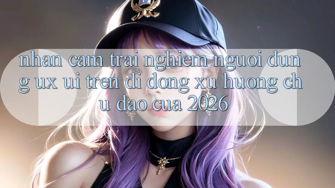 Nhận cảm trải nghiệm Người Dùng (UX/UI) Trên Di Động: Xu Hướng Chủ Đạo Của 2026 Nhận cảm trải nghiệm Người Dùng (UX/UI) Trên Di Động: Xu Hướng Chủ Đạo Của 2026