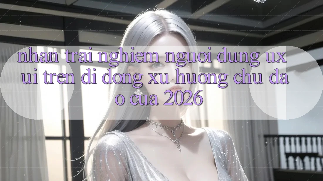 Nhận trải nghiệm Người Dùng (UX/UI) Trên Di Động: Xu Hướng Chủ Đạo Của 2026 Nhận trải nghiệm Người Dùng (UX/UI) Trên Di Động: Xu Hướng Chủ Đạo Của 2026