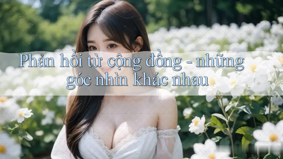 Phản hồi từ cộng đồng - những góc nhìn khác nhau Phản hồi từ cộng đồng - những góc nhìn khác nhau