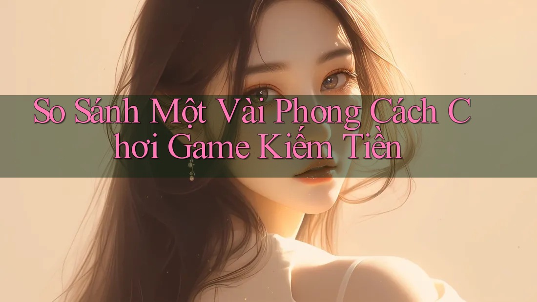 So Sánh Một Vài Phong Cách Chơi Game Kiếm Tiền So Sánh Một Vài Phong Cách Chơi Game Kiếm Tiền