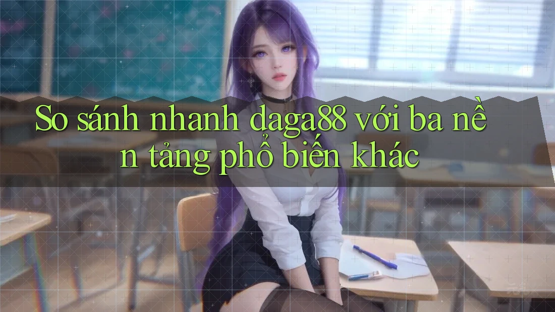 So sánh nhanh daga88 với ba nền tảng phổ biến khác
