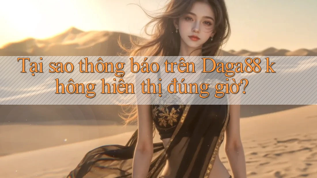 Tại sao thông báo trên Daga88 không hiển thị đúng giờ? Tại sao thông báo trên Daga88 không hiển thị đúng giờ?