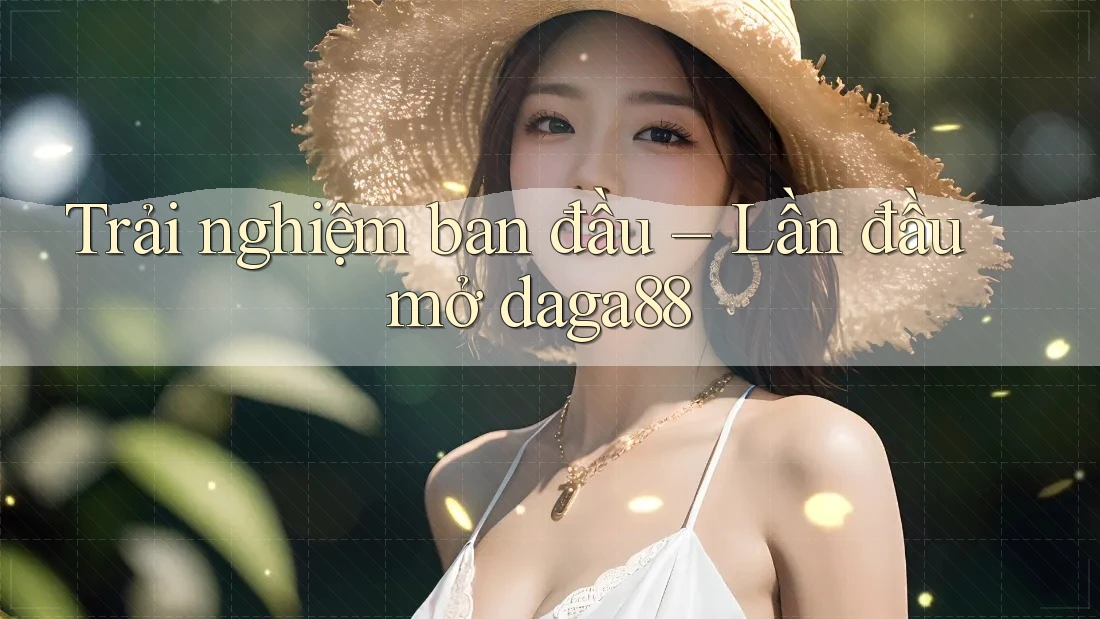 Trải nghiệm ban đầu – Lần đầu mở daga88 Trải nghiệm ban đầu – Lần đầu mở daga88